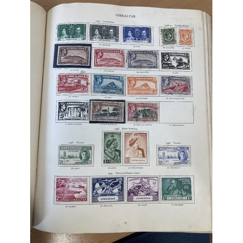 95 - STAMPS BRITISH COMMONWEALTH GVI Red Crown album mint and used, part filled values to 10/- noted, cle... 