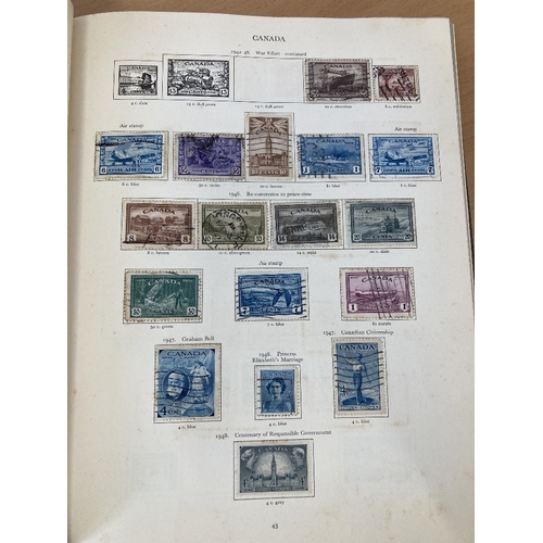 96 - STAMPS BRITISH COMMONWEALTH GVI Green Crown Album mint and used part filled and open for expansion