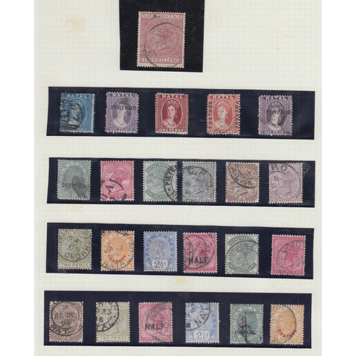 4 - STAMPS BRITISH COMMONWEALTH in black Tower album, lots of great stamps noted, including Uganda fisca... 