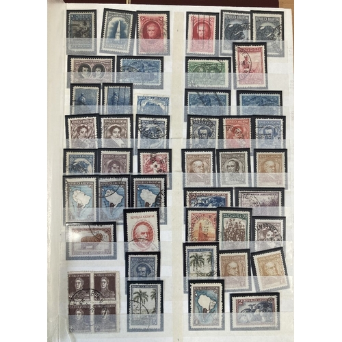 45 - STAMPS South and Central America mint and used in two stock book, some duplication but good represen... 