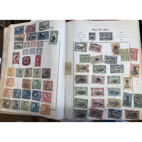 47 - STAMPS Mixed box of stock books and old albums, reasonable early material spotted including Penny Bl... 