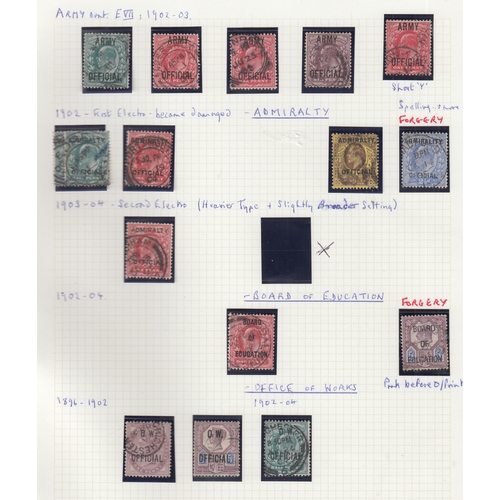 221 - STAMPS GREAT BRITAIN 1847 to 1942 used collection in Plymouth album, commencing with cut to shape em... 