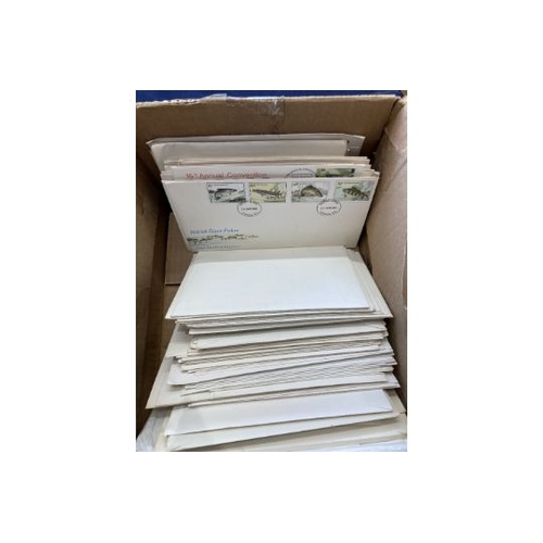 350 - STAMPS FIRST DAY COVERS 1960's to 90's Box of loose covers plus an album (100's)