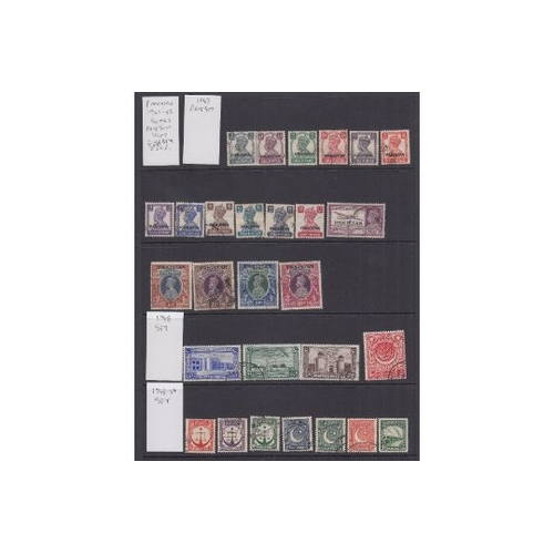 515 - STAMPS PAKISTAN GVI used selection on stock page values to 10r STC £319