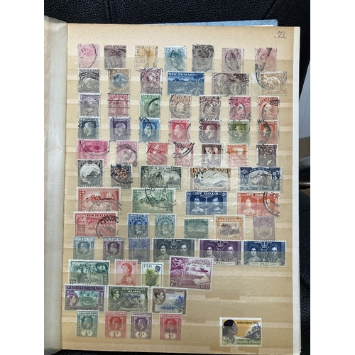 123 - STAMPS BRITISH COMMONWEALTH mint and used in stockbook, no duplication noted