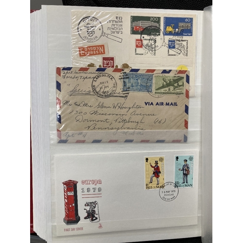 147 - STAMPS THEMATIC Collection in red Lighthouse stockbook, all relating to delivery of mail and postal ... 