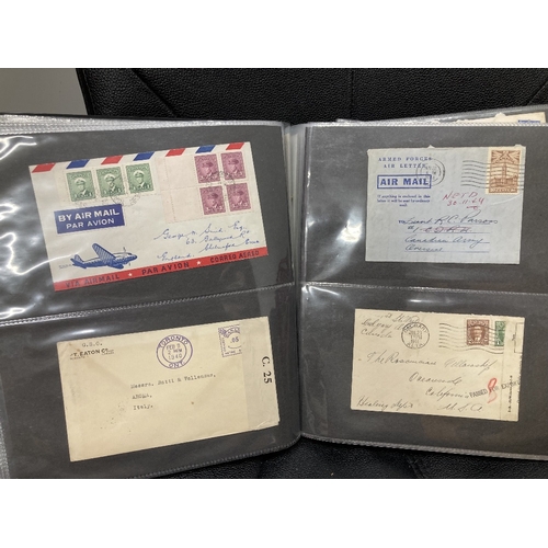 205 - POSTAL HISTORY Album of early Canada postal history including commercial mail, censor marks etc (200... 