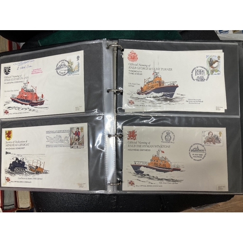 207 - POSTAL HISTORY Two albums of RNLI covers including signed covers includes the 1978 Horses Official (... 