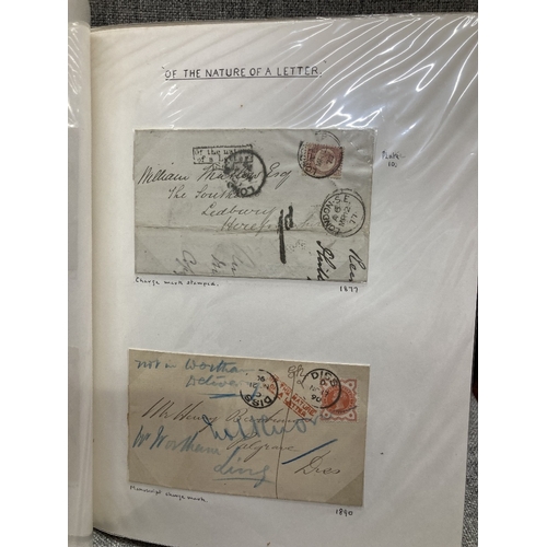 262 - STAMPS GREAT BRITAIN Album of Postal History , mainly with instructional marks, postage dues etc, in... 