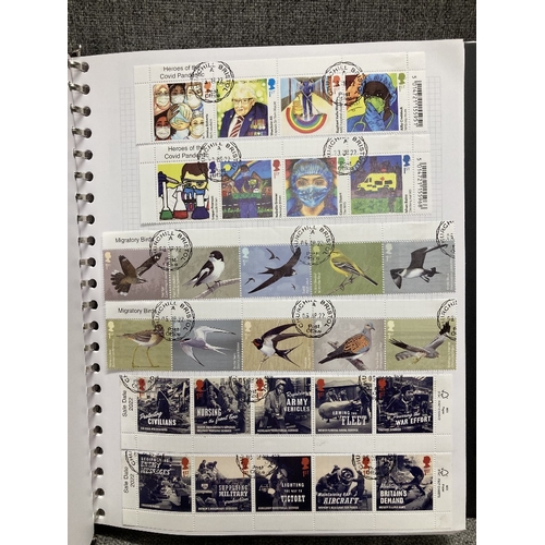 327 - STAMPS GREAT BRITAIN 2021 to 2024 fine used collection of commemorative issues either cancelled to o... 