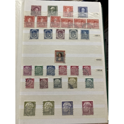 446 - STAMPS GERMANY Box with three albums, two stockbooks & a batch of loose album pages. Includes a comp... 