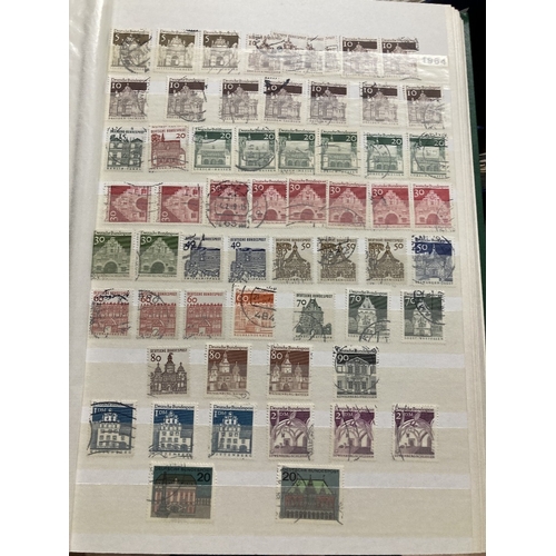 446 - STAMPS GERMANY Box with three albums, two stockbooks & a batch of loose album pages. Includes a comp... 