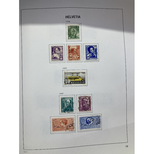 540 - STAMPS SWITZERLAND Used collection in three DAVO albums 1850 - 2022, some better early issues noted,... 