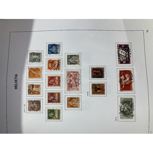 540 - STAMPS SWITZERLAND Used collection in three DAVO albums 1850 - 2022, some better early issues noted,... 