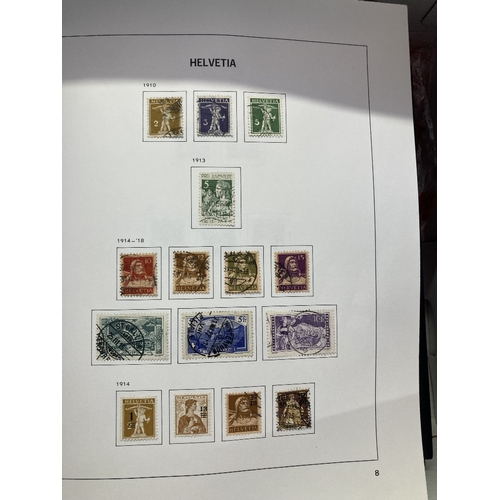 540 - STAMPS SWITZERLAND Used collection in three DAVO albums 1850 - 2022, some better early issues noted,... 