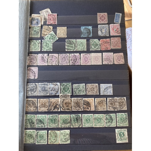 447 - STAMPS GERMANY Mint and used in seven stockbooks, mainly post WWII but there is one with earlier mat... 