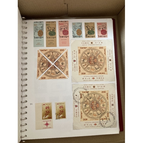 472 - STAMPS ISRAEL 1948 to 2023 mint & used collection in three binders. Majority of early issues are wit... 