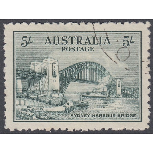 250 - STAMPS AUSTRALIA 1913 to 1990 used collection in an SG printed album, includes a useful range of Roo... 