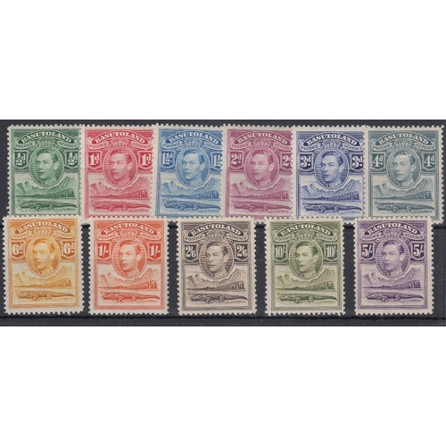 264 - STAMPS BASUTOLAND 1938 GVI definitive set of eleven, fine mounted mint, SG 18-28. Cat £130