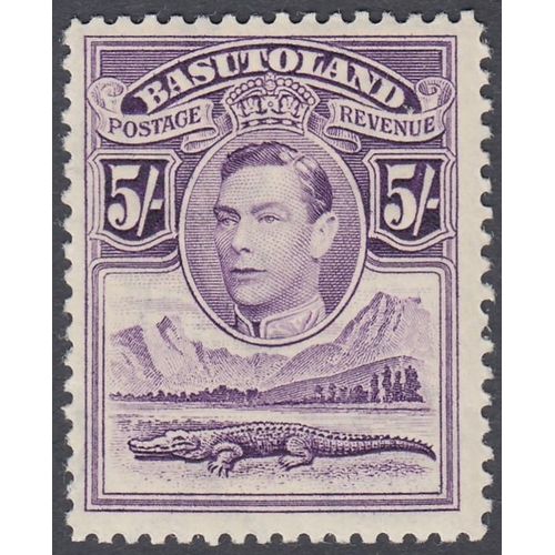 264 - STAMPS BASUTOLAND 1938 GVI definitive set of eleven, fine mounted mint, SG 18-28. Cat £130