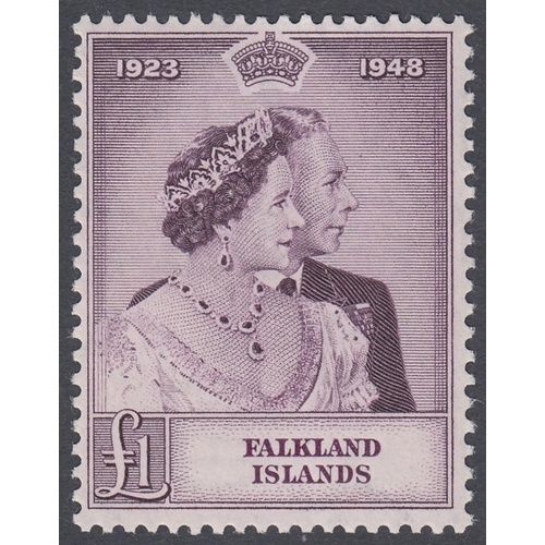 301 - STAMPS FALKLANDS 1948 Wedding unmounted mint set Cat £90