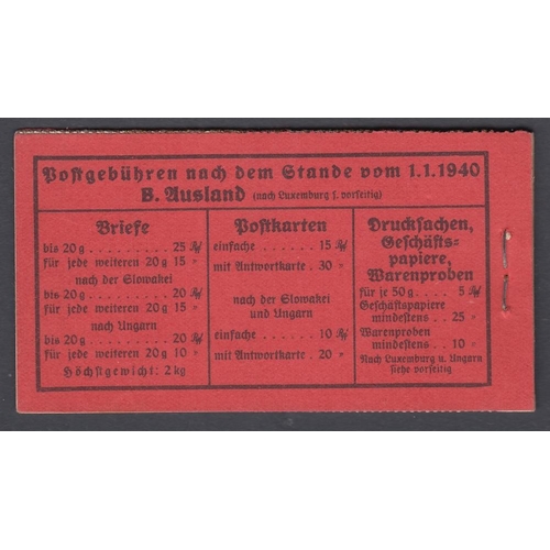 330 - STAMPS GERMANY 1939 stapled 2rm Hindenburg booklet in fine condition SG SB44