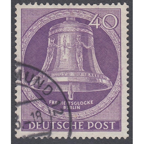 334 - STAMPS WEST BERLIN 1948 to 1990 fine used collection in Lighthouse printed album with many better se... 