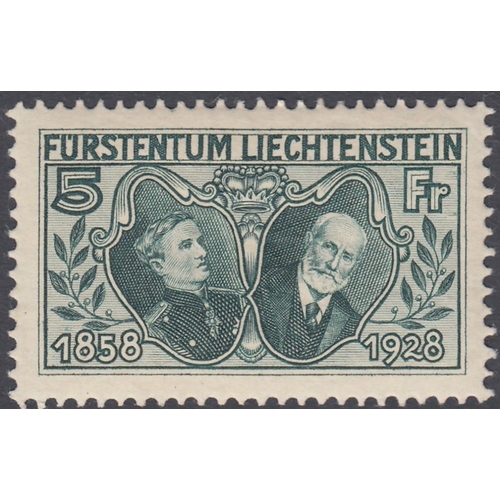 387 - STAMPS LIECHTENSTEIN 1912 to 2023 mint collection in three albums, with many better sets included. I... 