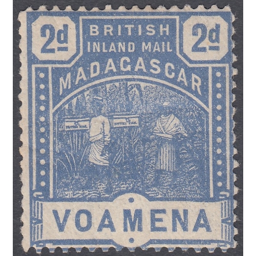 76 - STAMPS CHARITY 1895 2d Blue MADAGASCAR, British Inland Mail in blue mint, being sold on behalf of 