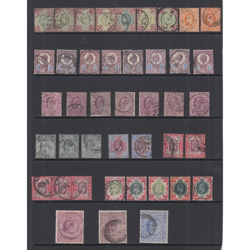 161 - STAMPS GREAT BRITAIN QV to GVI used accumulation on six stock pages with better stamps noted includi... 