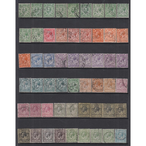 161 - STAMPS GREAT BRITAIN QV to GVI used accumulation on six stock pages with better stamps noted includi... 