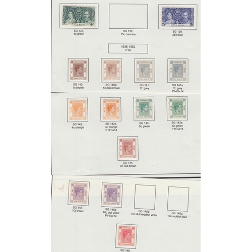 345 - STAMPS HONG KONG Mint issue on stock and album pages GVI to $10 and QEII to $50