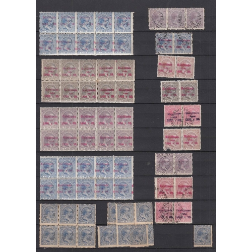 446 - STAMPS SPAIN Early mint and used Spain on stock pages including blocks etc , good lot worth careful ... 