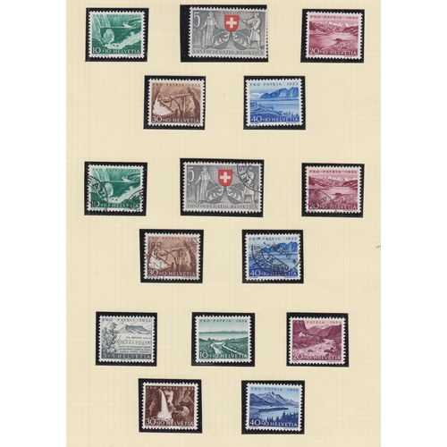 456 - STAMPS SWITZERLAND Mint and used collection on album pages Pro-Patria 1953-2006, STC £680+