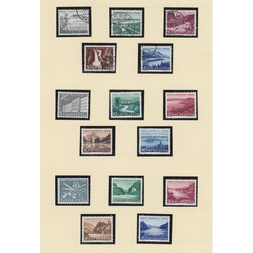 456 - STAMPS SWITZERLAND Mint and used collection on album pages Pro-Patria 1953-2006, STC £680+