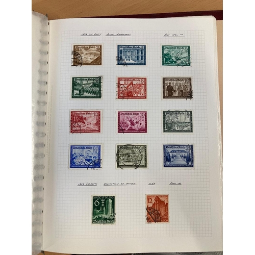 328 - STAMPS GERMANY 1933 to 1945 fine used collection neatly displayed in an album, includes a quantity o... 