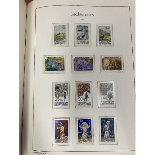 385 - STAMPS LIECHTENSTEIN A Lighthouse hinge-less printed album with a range of U/M issues up to 1987 inc... 