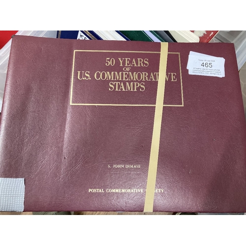 465 - STAMPS USA 50 Years of USA commemorative stamps in special album 1939 to 1987, stamps are in sealed ... 