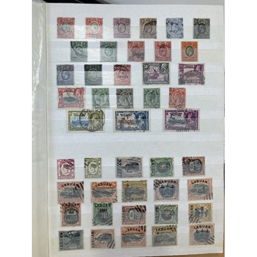 8 - STAMPS Commonwealth used accumulation in large blue stock book, spotted Cape Triangles, Silver Jubil... 