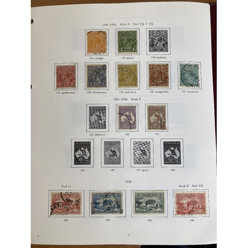 250 - STAMPS AUSTRALIA 1913 to 1990 used collection in an SG printed album, includes a useful range of Roo... 