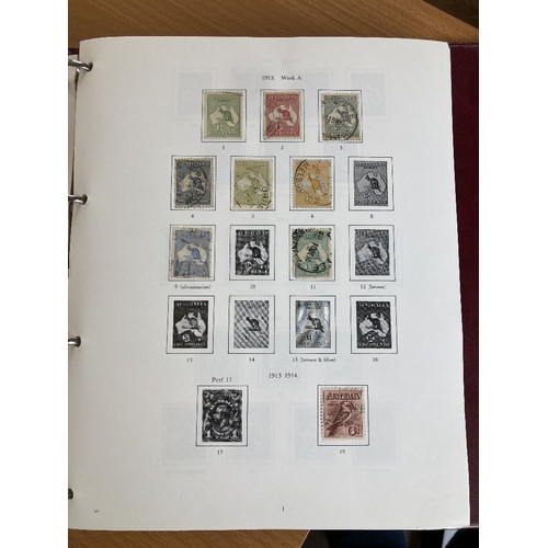 250 - STAMPS AUSTRALIA 1913 to 1990 used collection in an SG printed album, includes a useful range of Roo... 