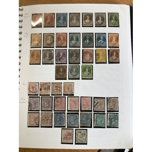 424 - STAMPS NEW ZEALAND 1855 to 1980 mint & used collection in an album, Includes used imperf & perf QV C... 