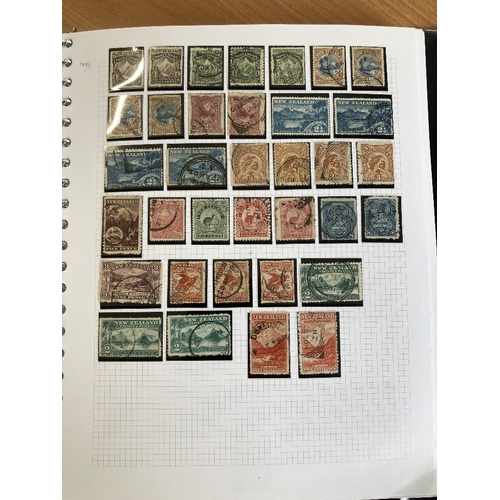 424 - STAMPS NEW ZEALAND 1855 to 1980 mint & used collection in an album, Includes used imperf & perf QV C... 