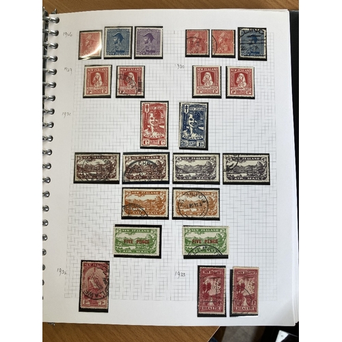 424 - STAMPS NEW ZEALAND 1855 to 1980 mint & used collection in an album, Includes used imperf & perf QV C... 