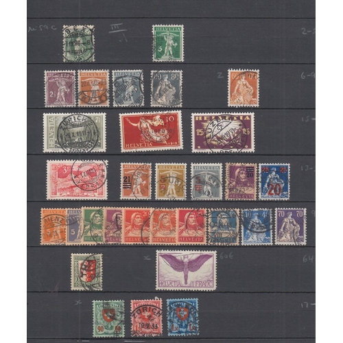 451 - STAMPS SWITZERLAND A large range of mint & used on 41 stock pages with early to 1950's issues with m... 