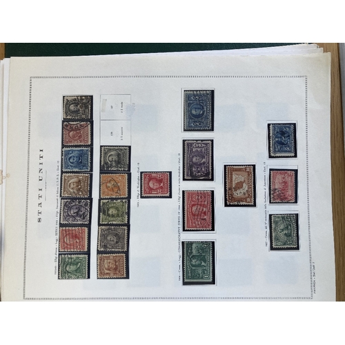 466 - STAMPS USA Early to 1940s used collection in a binder with some useful & better items. Includes Post... 