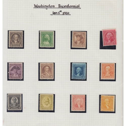 469 - STAMPS USA 1919 to 1970 mostly U/M collection in an album with a useful range of definitive, commemo... 