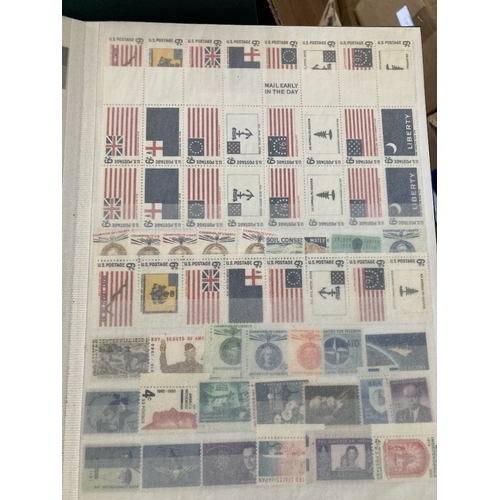 12 - STAMPS Three stockbooks of world stamps mint and used