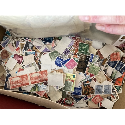 32 - STAMPS Small unchecked glory box of stamps and covers, all World, great evening sorting project !