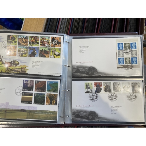 221 - STAMPS Collection of First Day Covers in 14 albums, some better non Bureau covers noted mid 1970's t... 